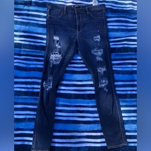hollister ripped jeans